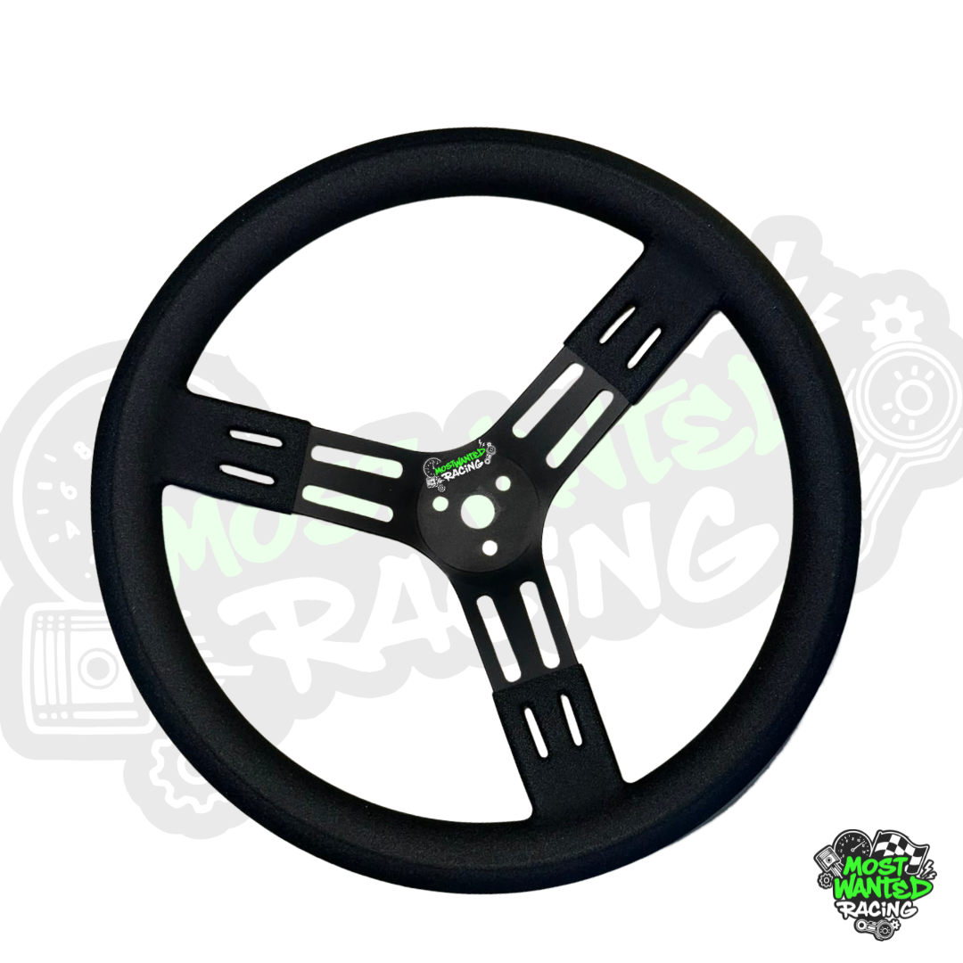 15" Aluminium Steering Wheel - Black