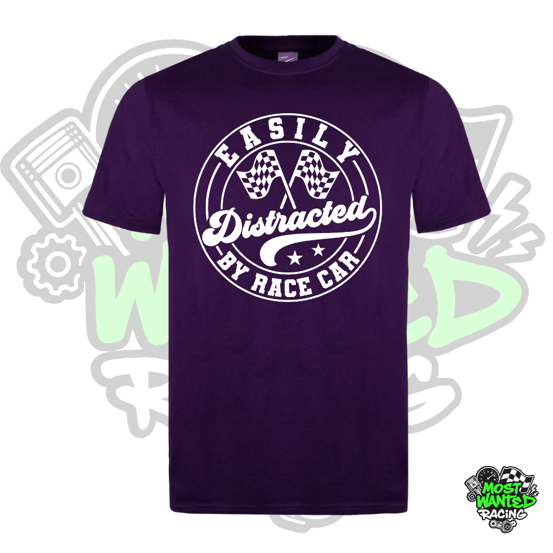 Easily Distracted By Race Car T-Shirt