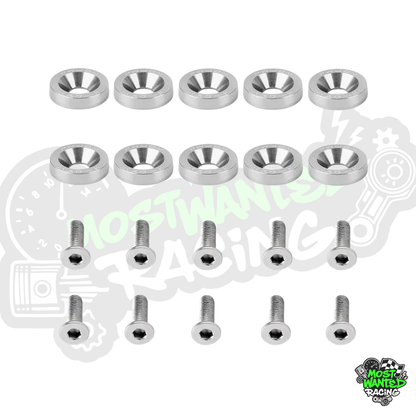 Aluminium Anodized Threaded Washers 6mm (10pcs Set)