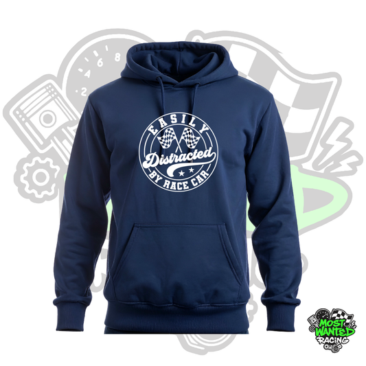 Easily Distracted by Race Car Hoodie