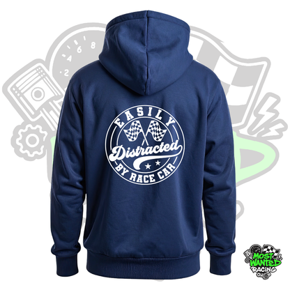 Easily Distracted by Race Car Hoodie