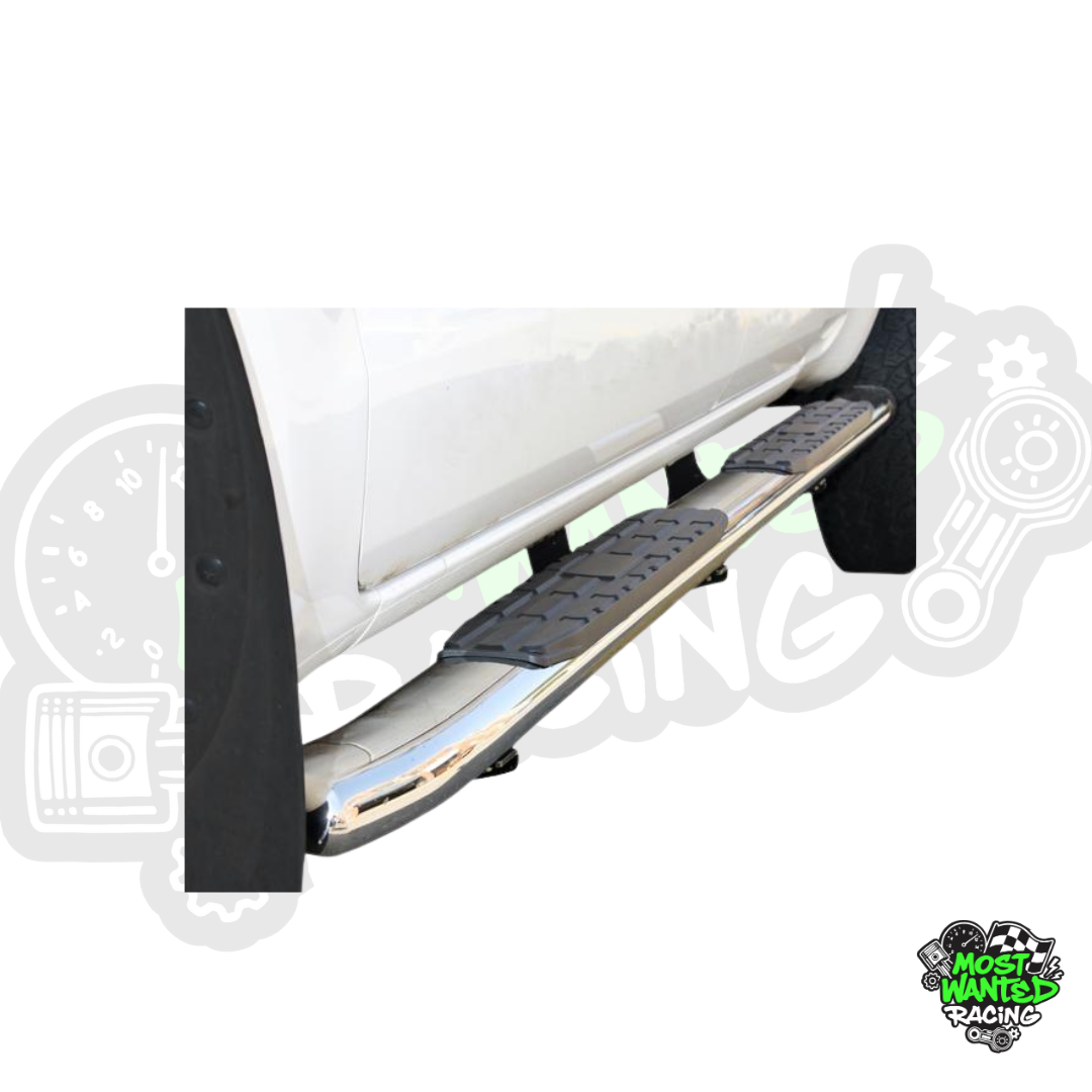 FORD - Side Steps Chrome Round Bar T6 & T7